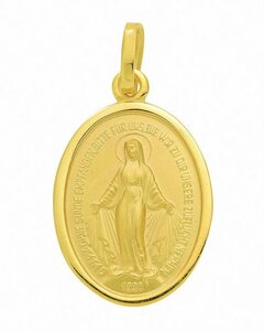 Adelia´s Kettenanhänger 333 Gold Anhänger Milagrosa, Goldschmuck für Damen