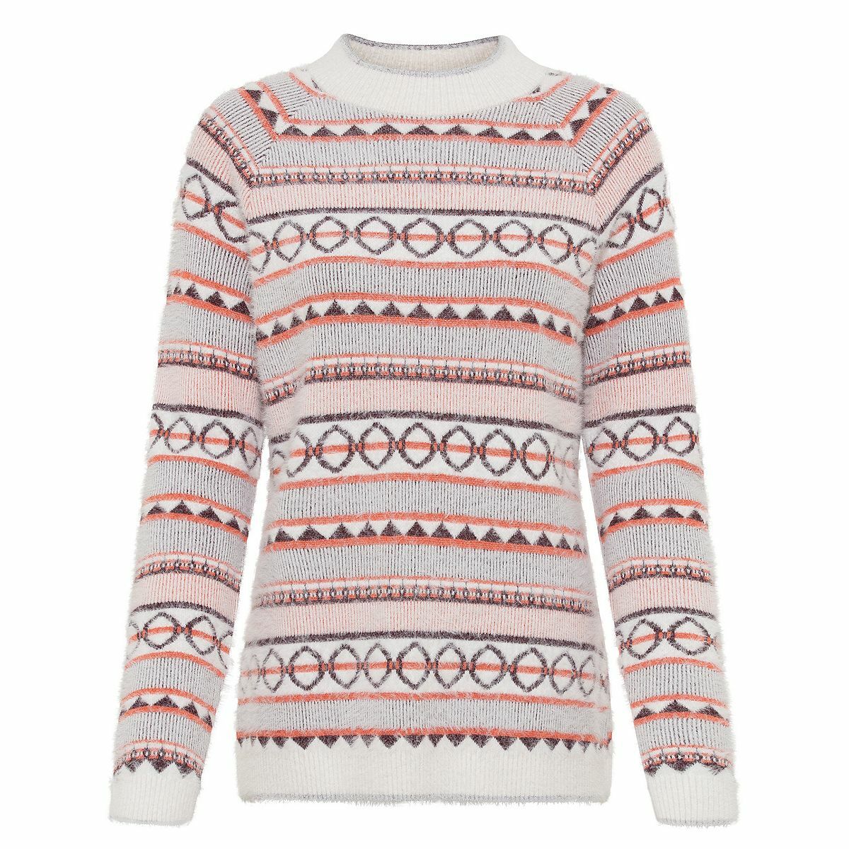 Bild 1 von OLSEN Pullover, 1/1-Arm Ripp-Stehkragen Raglan Ärmel Rippenbundabschlüsse