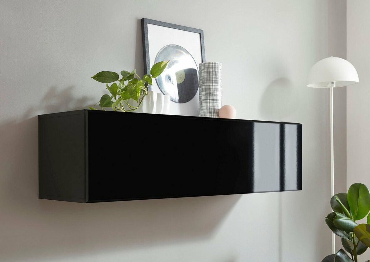 Bild 1 von Places of Style Stauraumschrank CAYMAN Breite ca. 130 cm, Schwarz