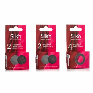 SILK'N® Accessoire Set 2x 2 VacuPedi Schleifscheiben + 1x VacuPedi Filter