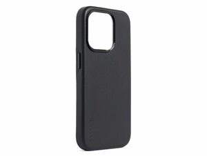 Decoded Back Cover, Leder-Schutzhülle für iPhone 15 Pro Max, MagSafe, schwarz