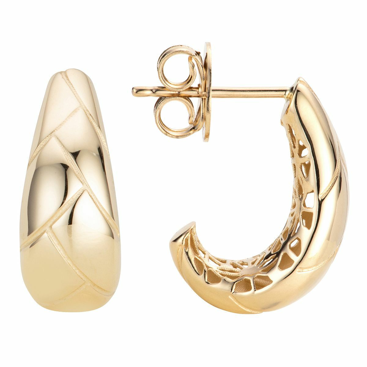 Bild 1 von GOLDRAUSCH Halbcreolen poliert mind. 2,5g Gold 585