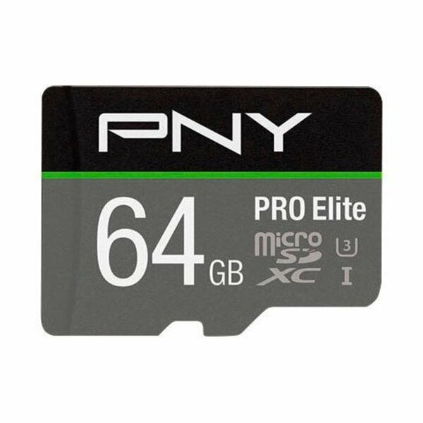 Bild 1 von PNY PRO Elite Speicherkarte (64 GB, UHS Class 3, 100 MB/s Lesegeschwindigkeit)