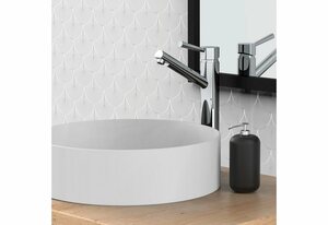 Schütte Waschtischarmatur Cornwall Design Wasserhahn Bad für Aufsatz-Waschbecken, Mischbatterie, Chrom
