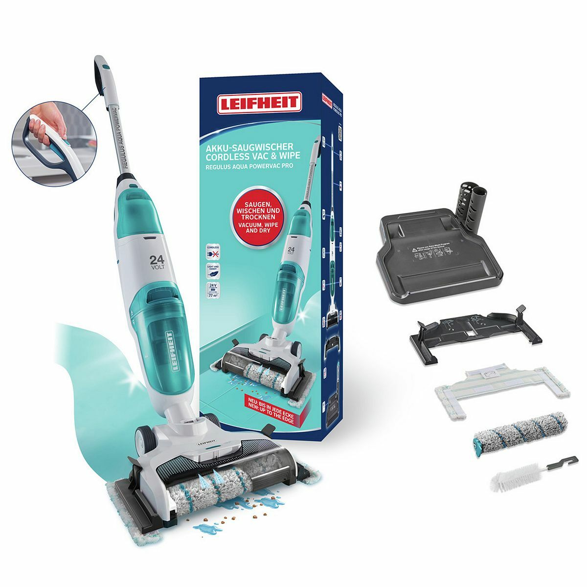Bild 1 von LEIFHEIT Akku-Saugwischer RegulusAqua PowerVacPro 2 Reiniungsstufen