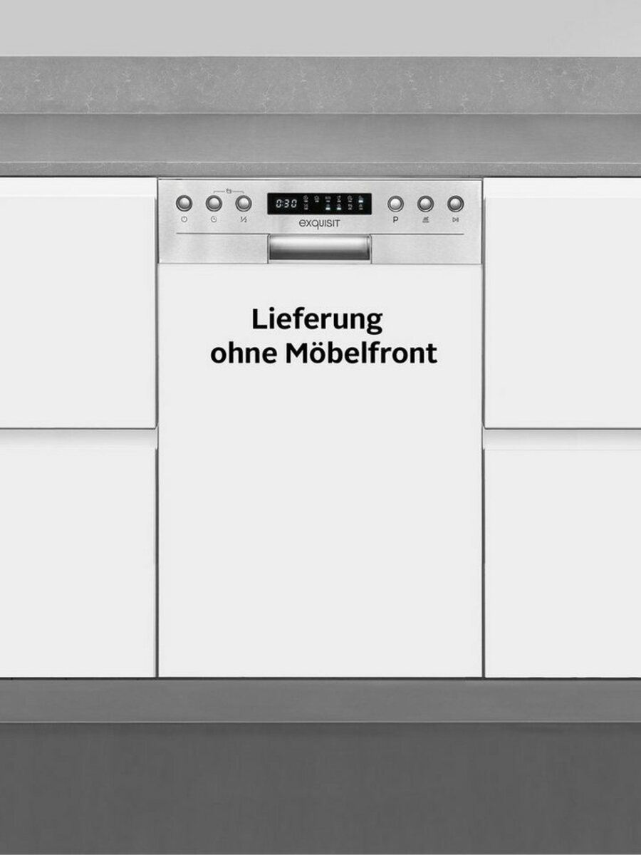 Bild 1 von exquisit teilintegrierbarer Geschirrspüler, EGSP9410-EB-030D inox, 10 Maßgedecke