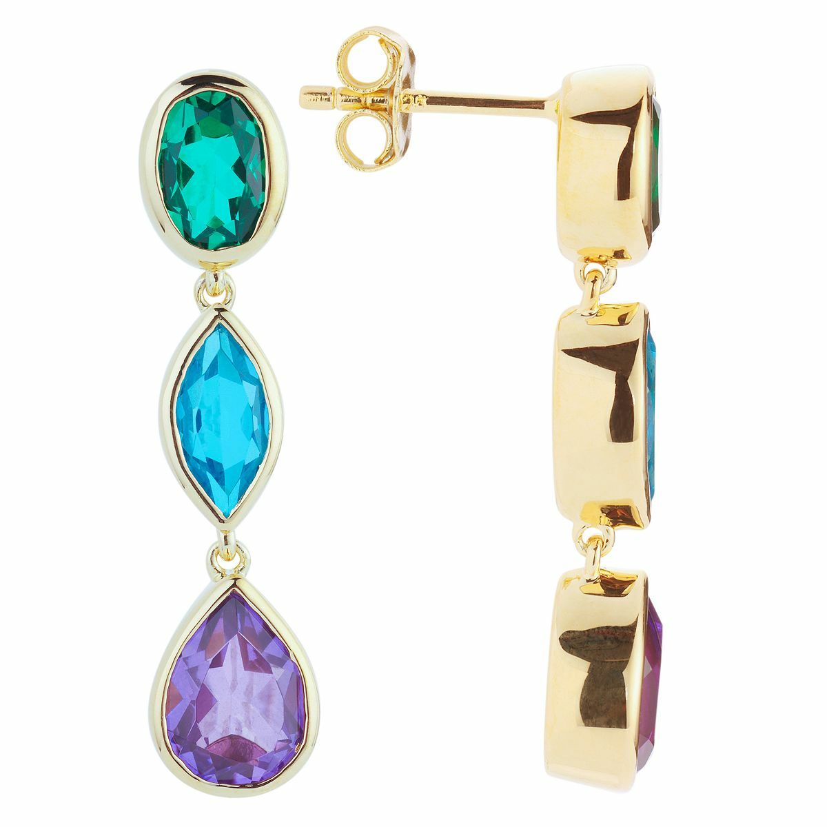 Bild 1 von THOMAS & SOHN Edelsteine ca.4,50ct Ohrhänger Schliffmix Silber rhodiniert