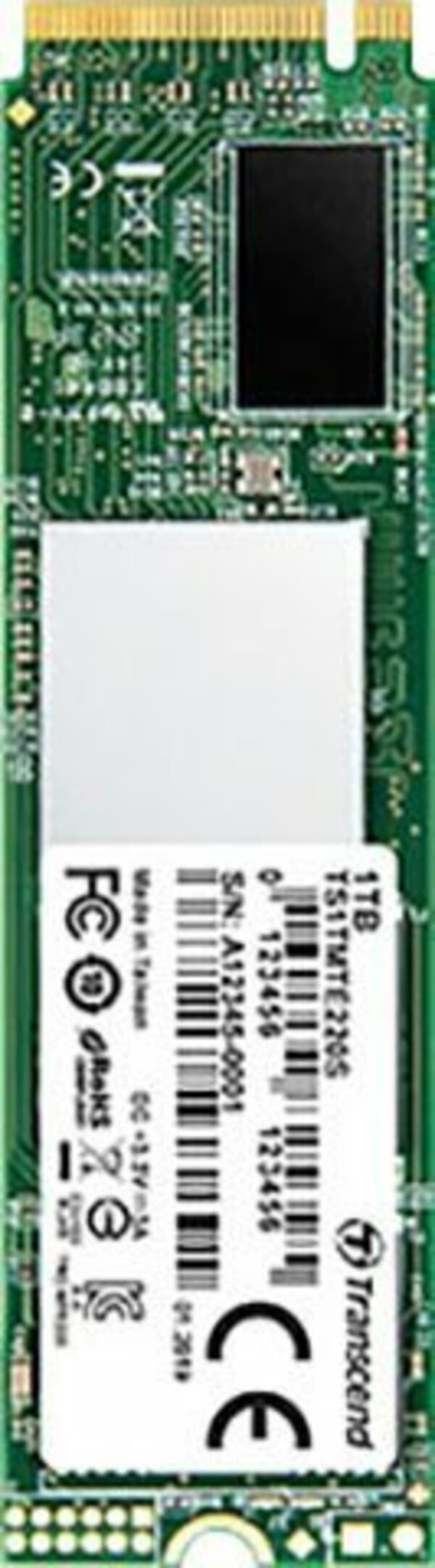 Bild 1 von Transcend MTE220S PCIe SSD 1TB interne SSD (1 TB) 3500 MB/S Lesegeschwindigkeit, 3200 MB/S Schreibgeschwindigkeit