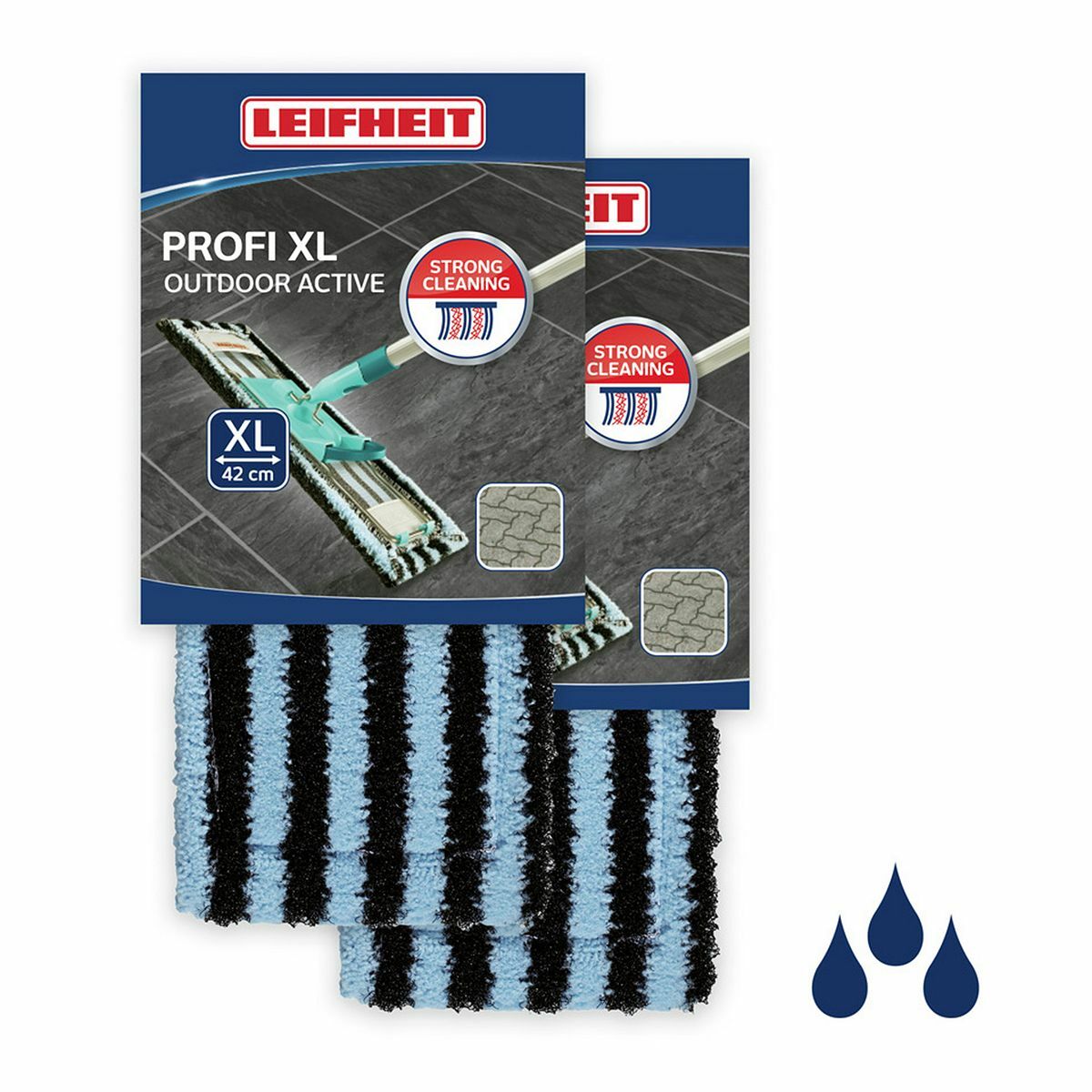 Bild 1 von LEIFHEIT Wischbezüge XL Outdoor active 2er-Set