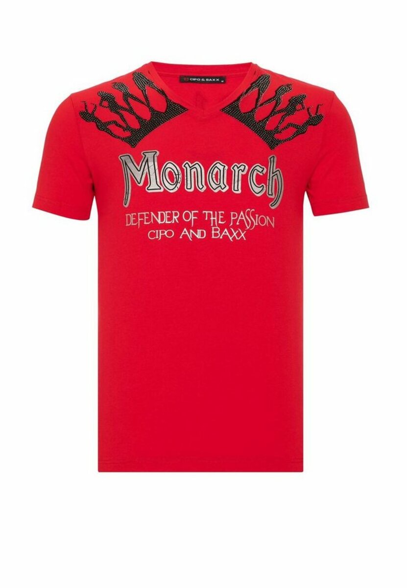 Bild 1 von Cipo & Baxx T-Shirt mit markantem Print