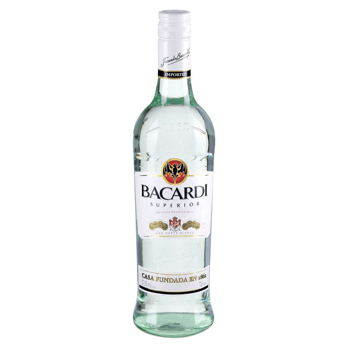 Bild 1 von Bacardi Carta Blanca Rum 37,5 % Vol. 6 Flaschen x 1 l (6 l)