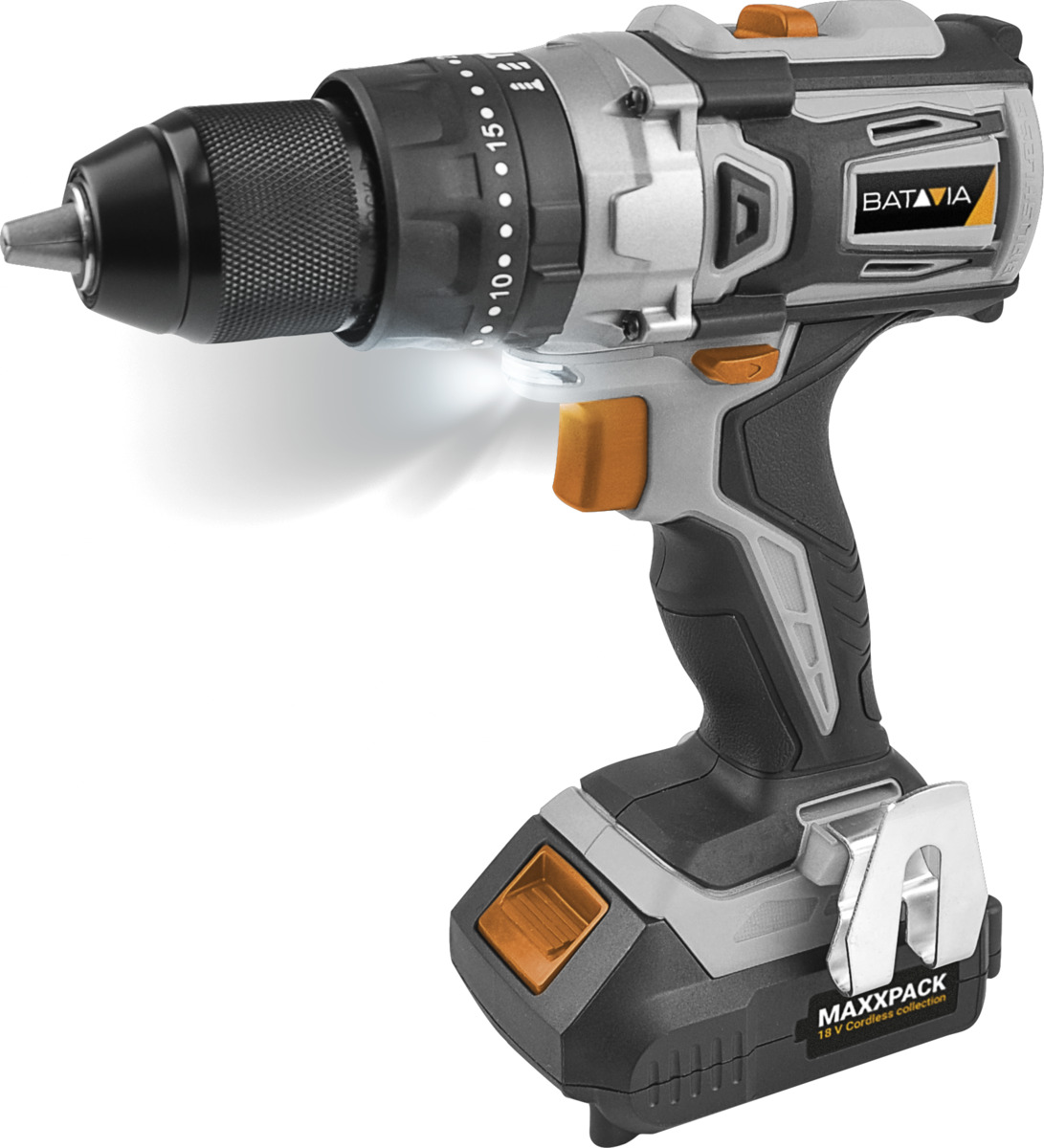 Bild 1 von Batavia 18 V Brushless Akku-Schlagbohrschrauber SET (mit 2Ah Akku und Ladegerät im Koffer)
