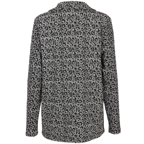 Bild 2 von Damen Jersey Blazer mit Glencheck Animal Print
                 
                                                        Grau