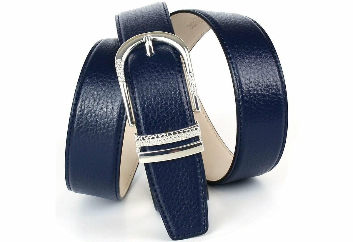 Bild 1 von Anthoni Crown Ledergürtel mit eleganter Dornschließe, Rindsleder