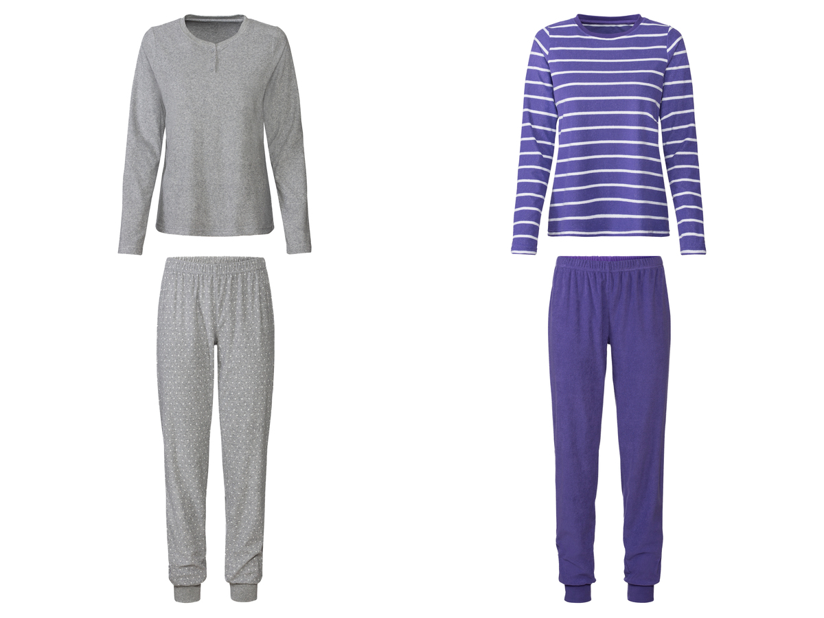 Bild 1 von esmara® Damen Frottee-Pyjama mit hohem Baumwollanteil