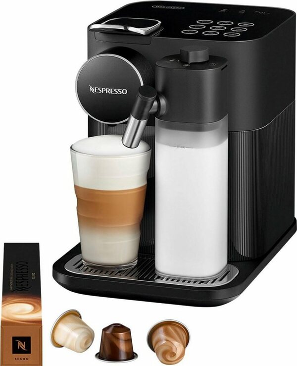 Bild 1 von Nespresso Kapselmaschine EN640.B von DeLonghi, schwarz, inkl. Willkommenspaket mit 7 Kapseln