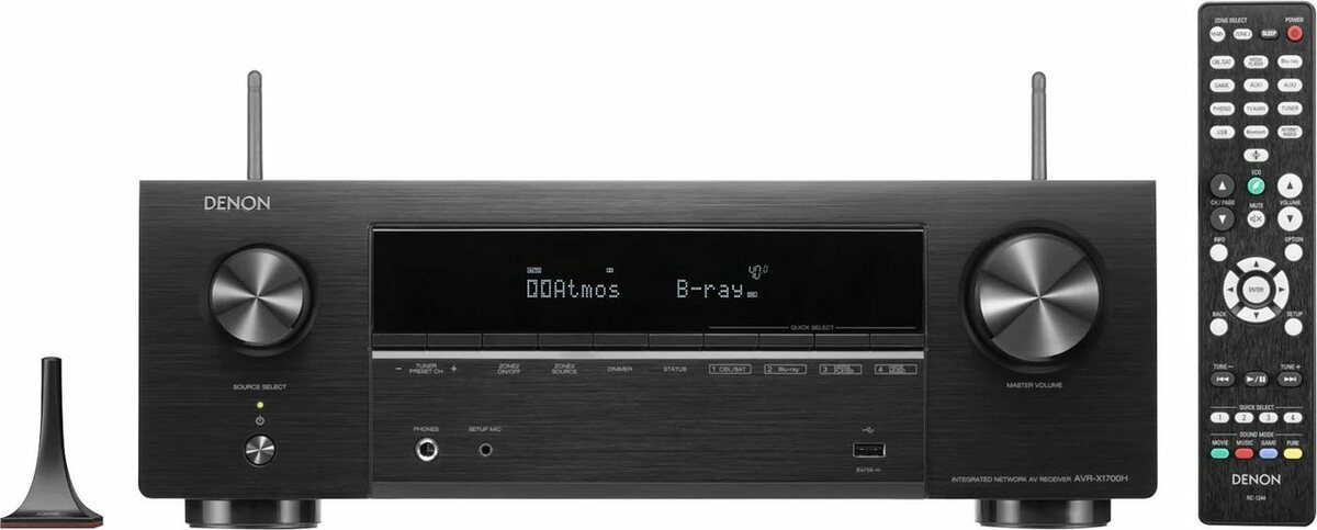 Bild 1 von Denon AVR-X1700H 8K- 7.2 Heimkinosystem (Bluetooth, WLAN, Dolby Vision)
