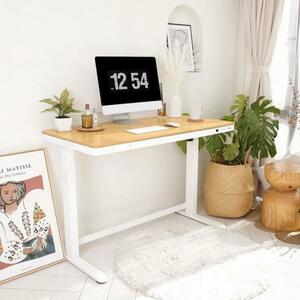 FlexiSpot Comhar höhenverstellbarer Schreibtisch mit Ahorntischplatte