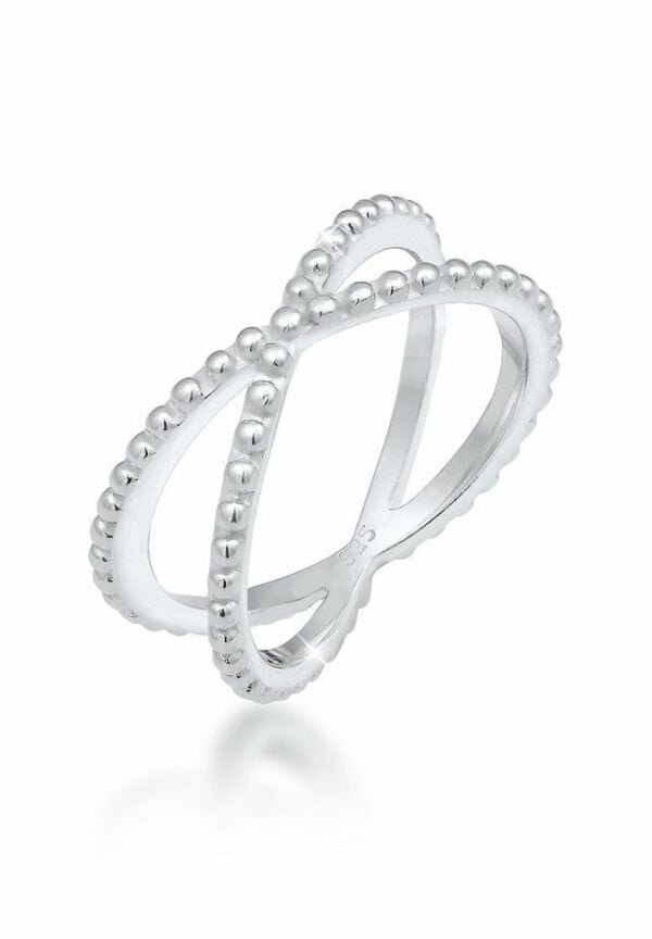 Bild 1 von Elli Fingerring Wickelring Criss Cross Kugel 25 Silber