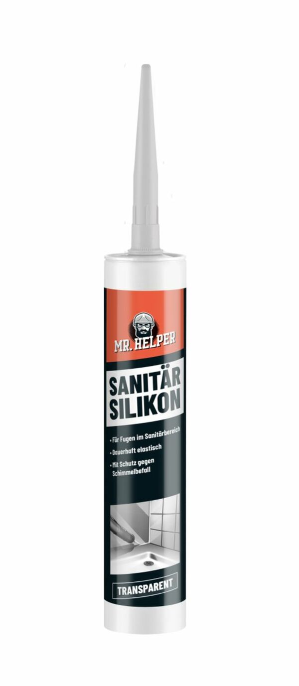 Bild 1 von Mr. Helper Sanitär Silikon, ca. 310 ml - Transparent