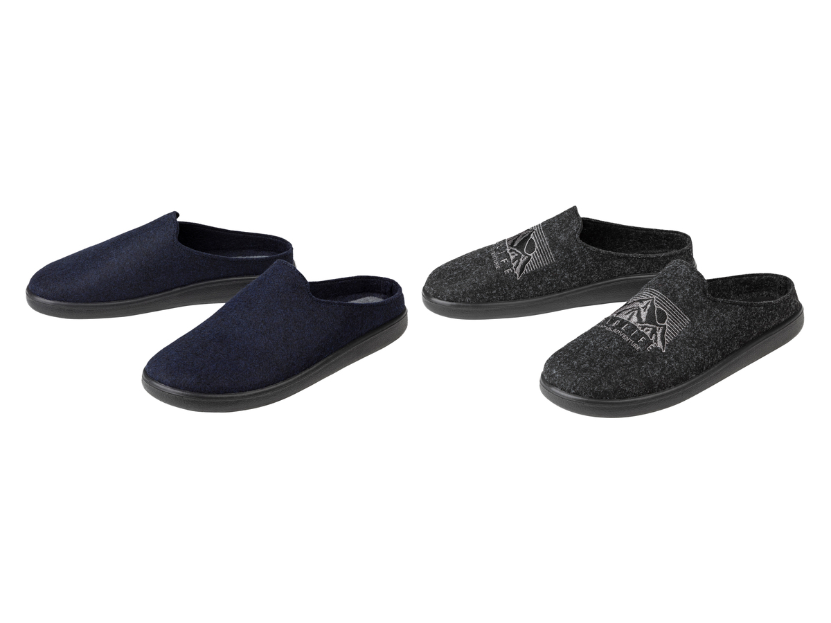 Bild 1 von LIVERGY® Herren Hausschuhe in Filz-Optik