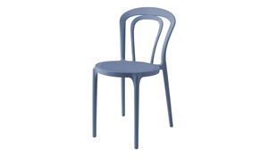 Connubia Stuhl  stapelbar Caffe blau Maße (cm): B: 43 H: 83 T: 53 Stühle