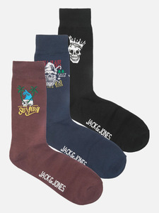 Jack&Jones JACHERON SKULL SOCKS Socken mit Motiv
                 
                                                        Schwarz
