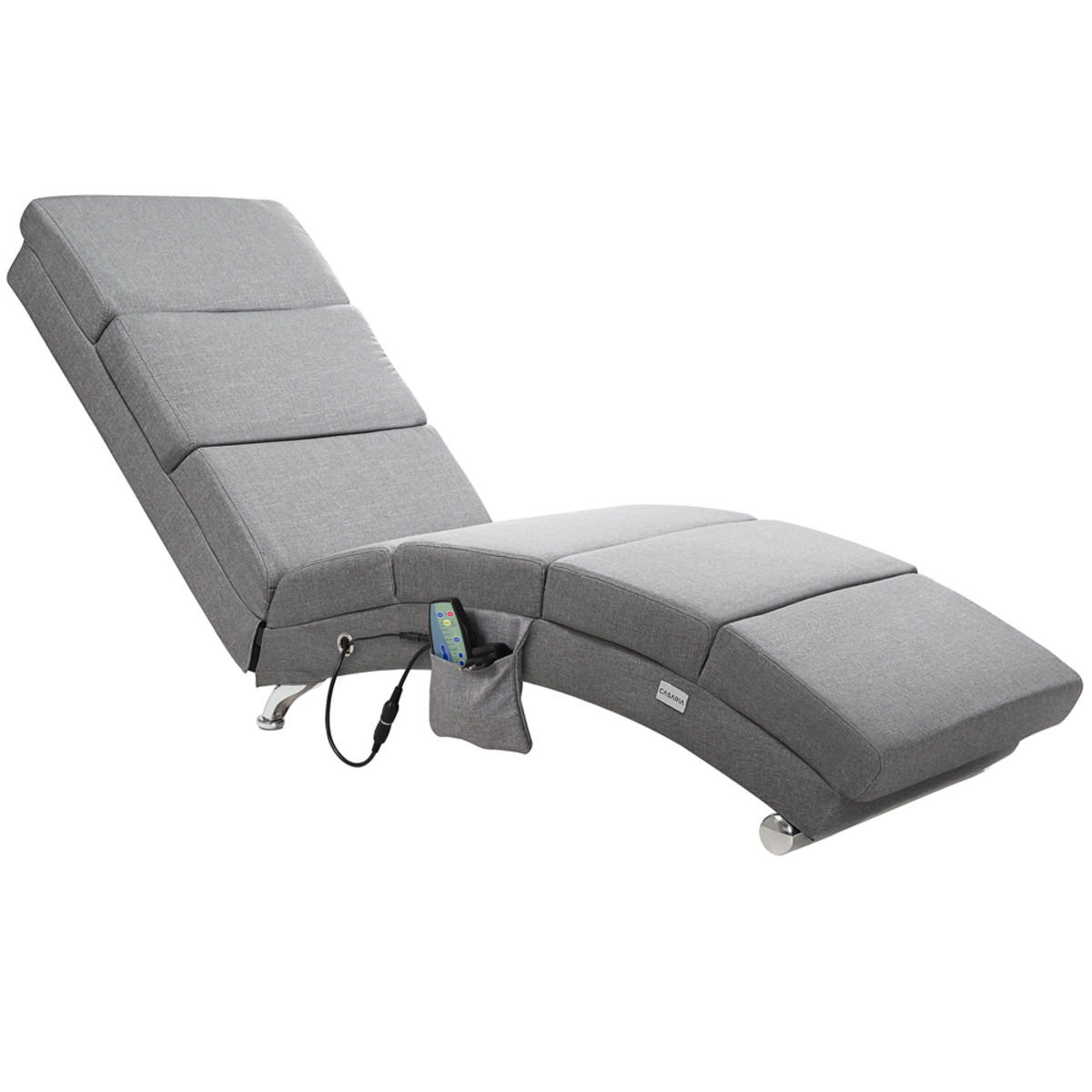 Bild 3 von Casaria® Relaxliege London Grau mit Massage- & Heizfunktion grau