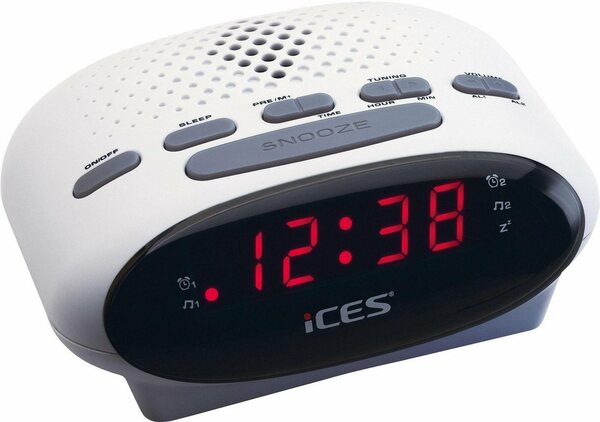 Bild 1 von Lenco Radiowecker ICR-210 FM-Uhrenradio mit 2 Weckzeiten und Schlummerfunktion