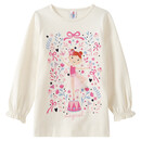 Bild 1 von Mädchen Langarmshirt mit Tüll-Applikation CREME
