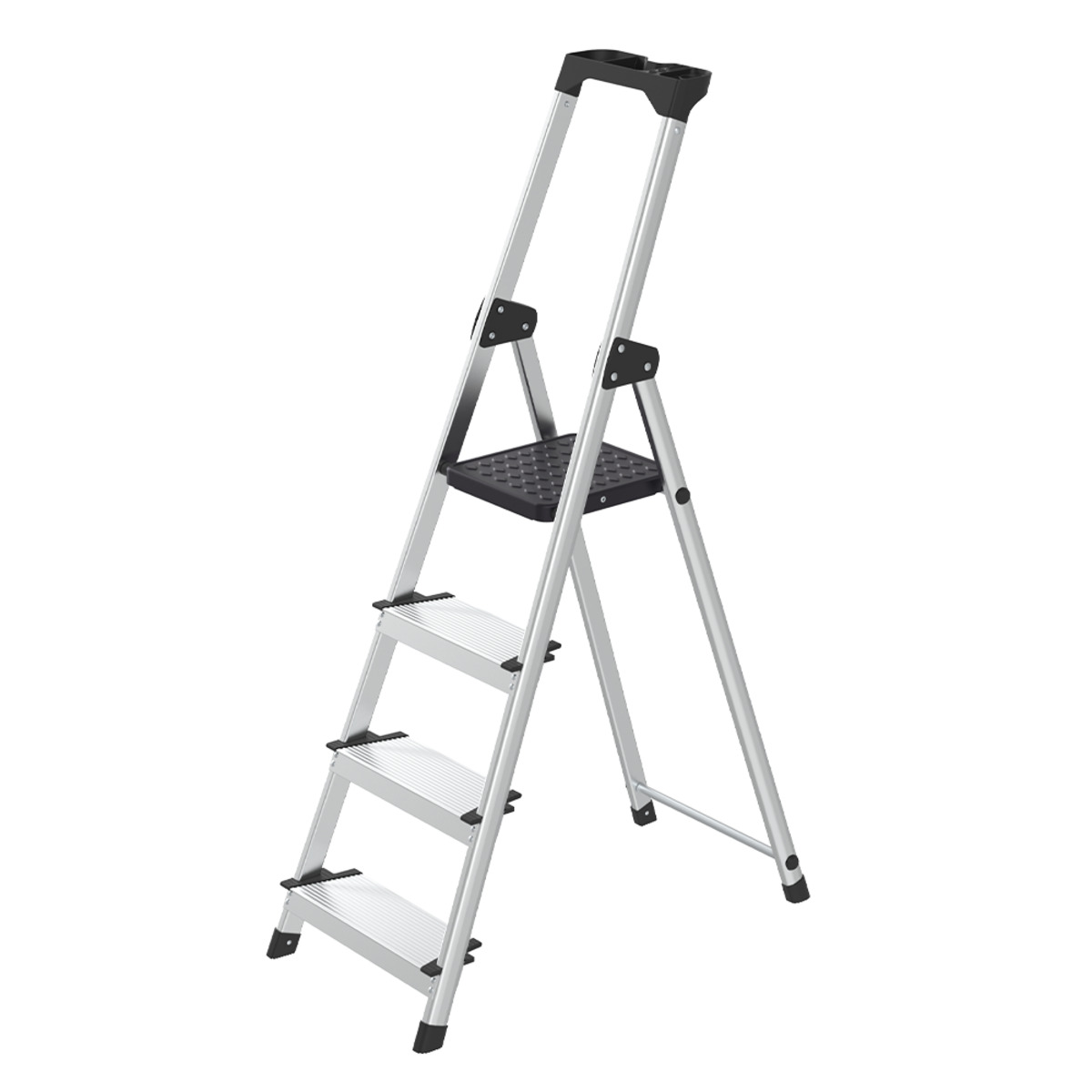 Bild 1 von Kraft Werkzeuge Alu-Sicherheitsleiter mit tiefen Stufen