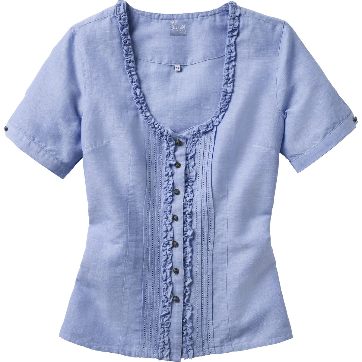 Bild 1 von Damen Trachtenbluse aus Leinen
                 
                                                        Blau