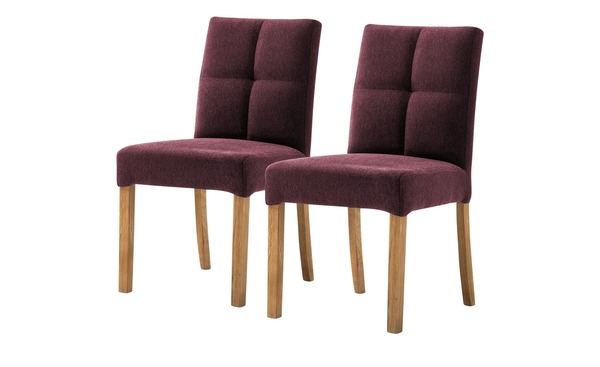 Bild 1 von Woodford Polsterstuhl  2er Set Mako rot Maße (cm): B: 48 H: 89 T: 64 Stühle
