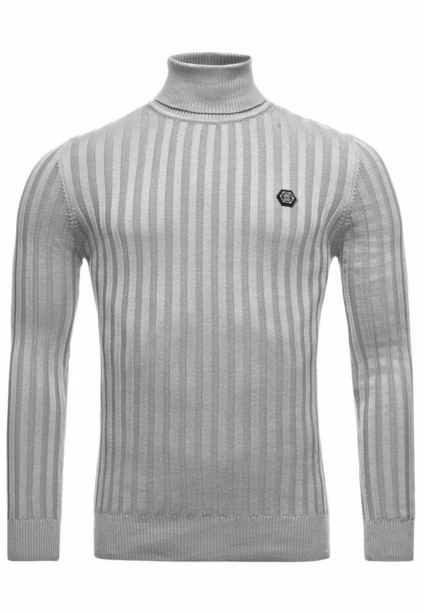 Bild 1 von RedBridge Rollkragenpullover Kiew mit gestreiftem Strickmuster