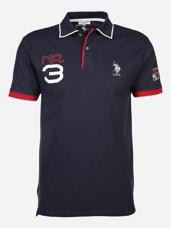 Bild 1 von Herren Poloshirt mit Print
                 
                                                        Blau