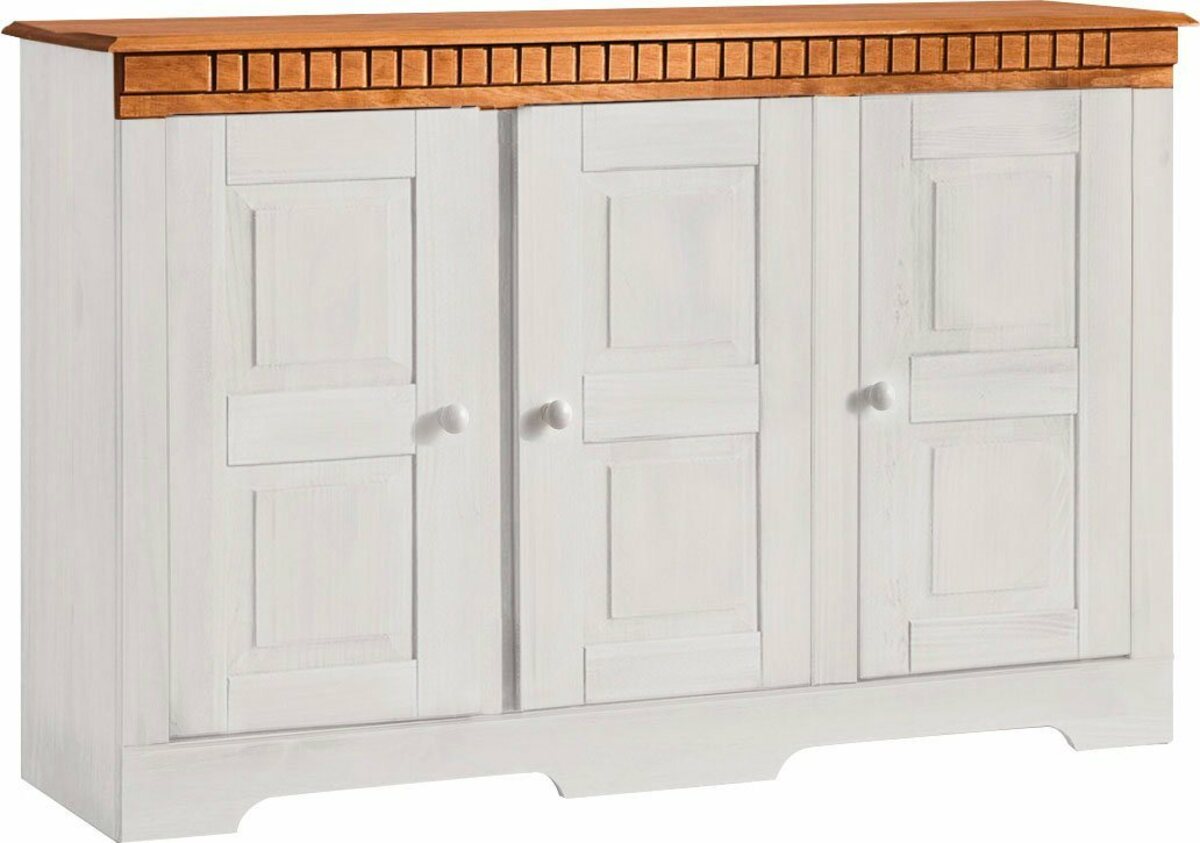 Bild 1 von Home affaire Sideboard Lisa, aus massivem Kiefernholz, wahlweise mit 3 oder 4 Türen erhältlich