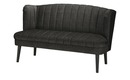 Bild 1 von Twist Küchensofa  Velours meliert Rina schwarz Maße (cm): B: 156 H: 92 T: 76 Bänke