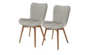Bild 1 von Gray & Jones 2er Set Polsterstuhl  Tierra Fuego Two grau Maße (cm): B: 58 H: 88 T: 67 Stühle