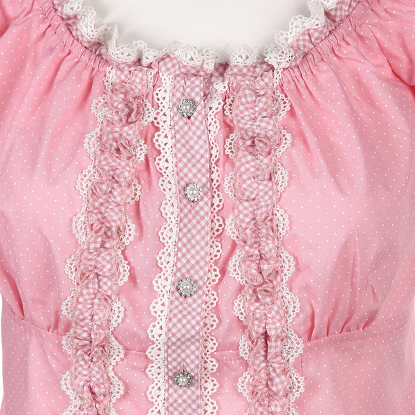 Bild 3 von Damen Trachtenbluse mit Stickerei
                 
                                                        Rosa