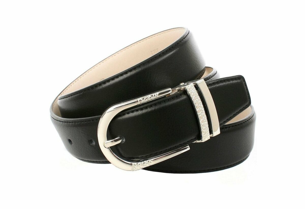 Bild 1 von Anthoni Crown Ledergürtel mit dekorativer Metallschlaufe, Glattleder