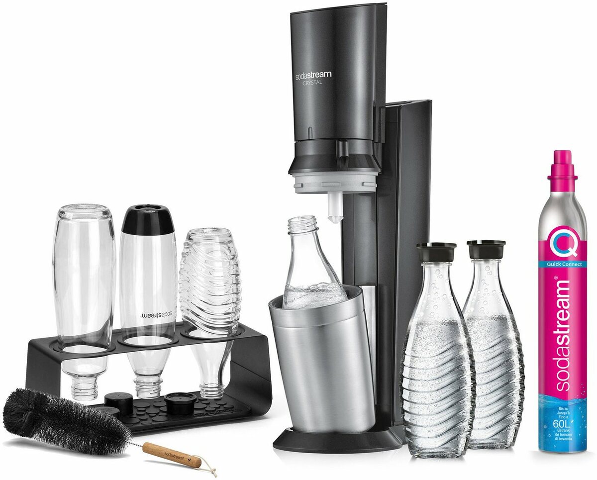 SodaStream Wassersprudler Crystal Mega Bundle 7 Tlg