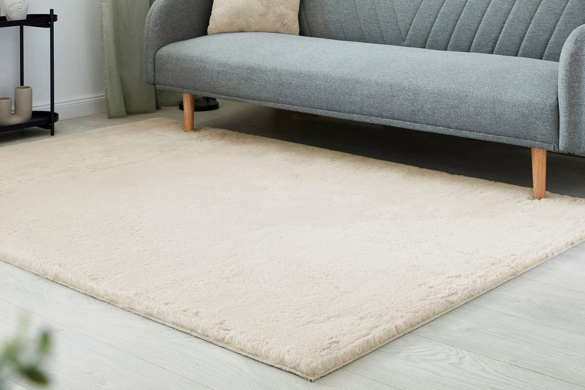 Bild 1 von Fellteppich Novara, LUXOR living, rechteckig, Höhe: 30 mm, Kunstfell, Kaninchenfell-Haptik, besonders weicher Hochflor