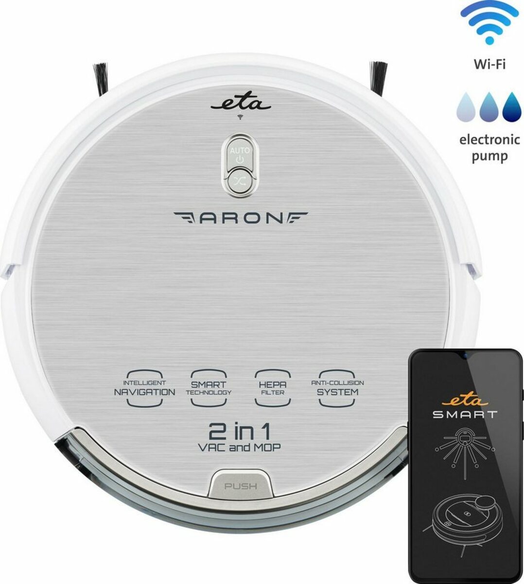 Bild 1 von eta Nass-Trocken-Saugroboter Aron ETA351290000, 34 W