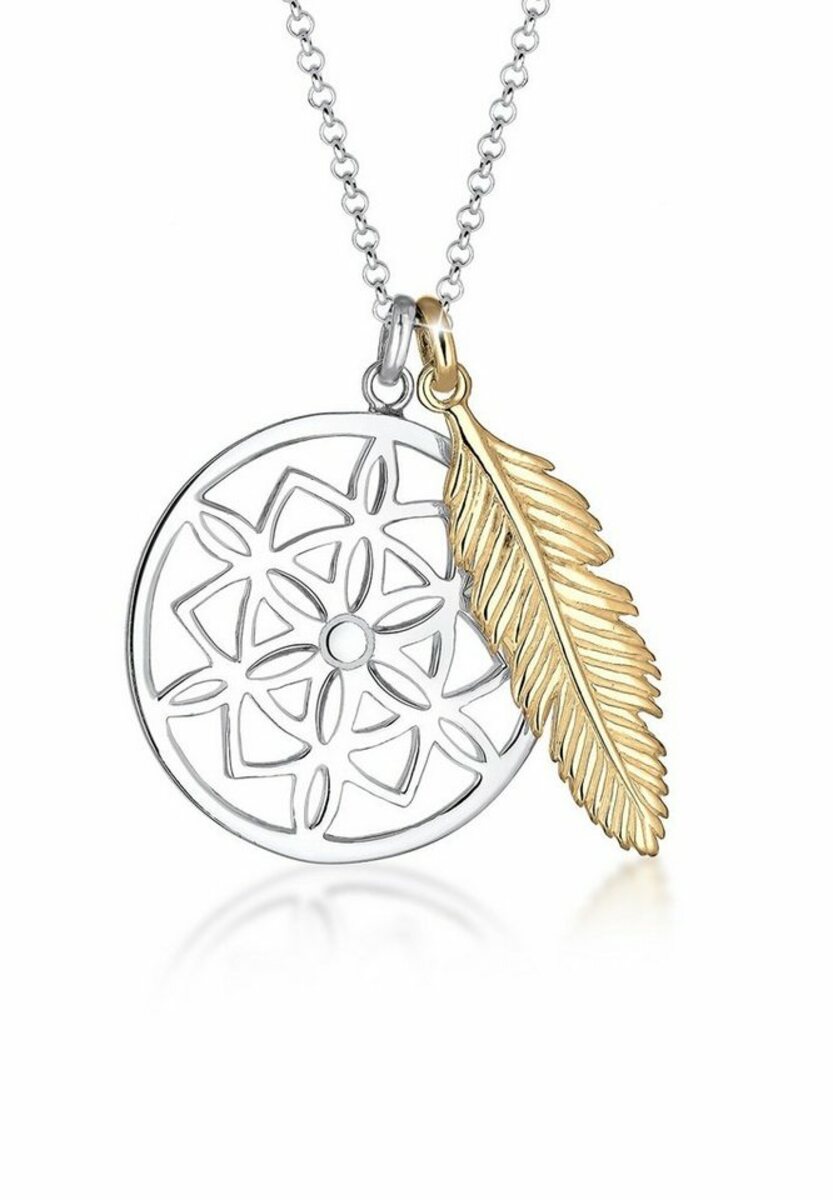 Bild 1 von Elli Kette mit Anhänger Traumfänger Feder 925 Sterling Silber