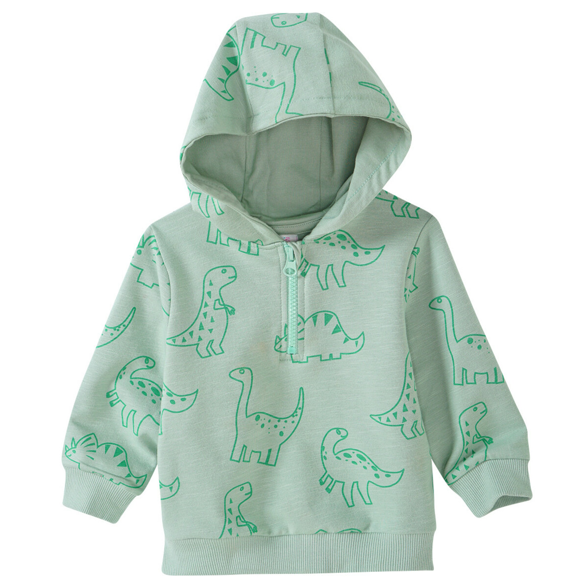 Bild 1 von Baby Hoodie mit Dino-Prints MINTGRÜN