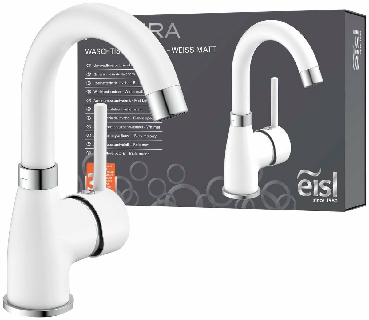 Bild 1 von Eisl Waschtischarmatur Futura Wasserhahn mit Energiesparfunktion Cold Start, Mischbatterie