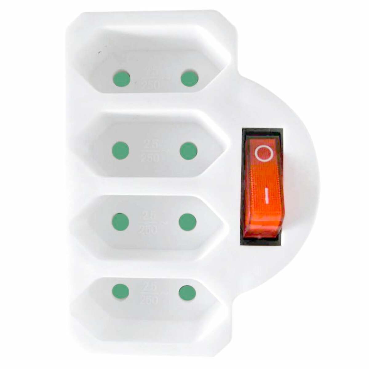 Bild 1 von Euro-Steckdose 4-fach beleuchteter Schalter