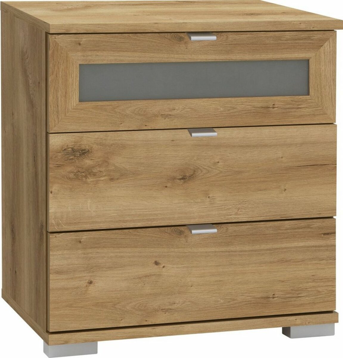 Bild 1 von Wimex Nachtkommode Box, mit Glaseinsatz in der oberen Schublade, in 2 Höhen