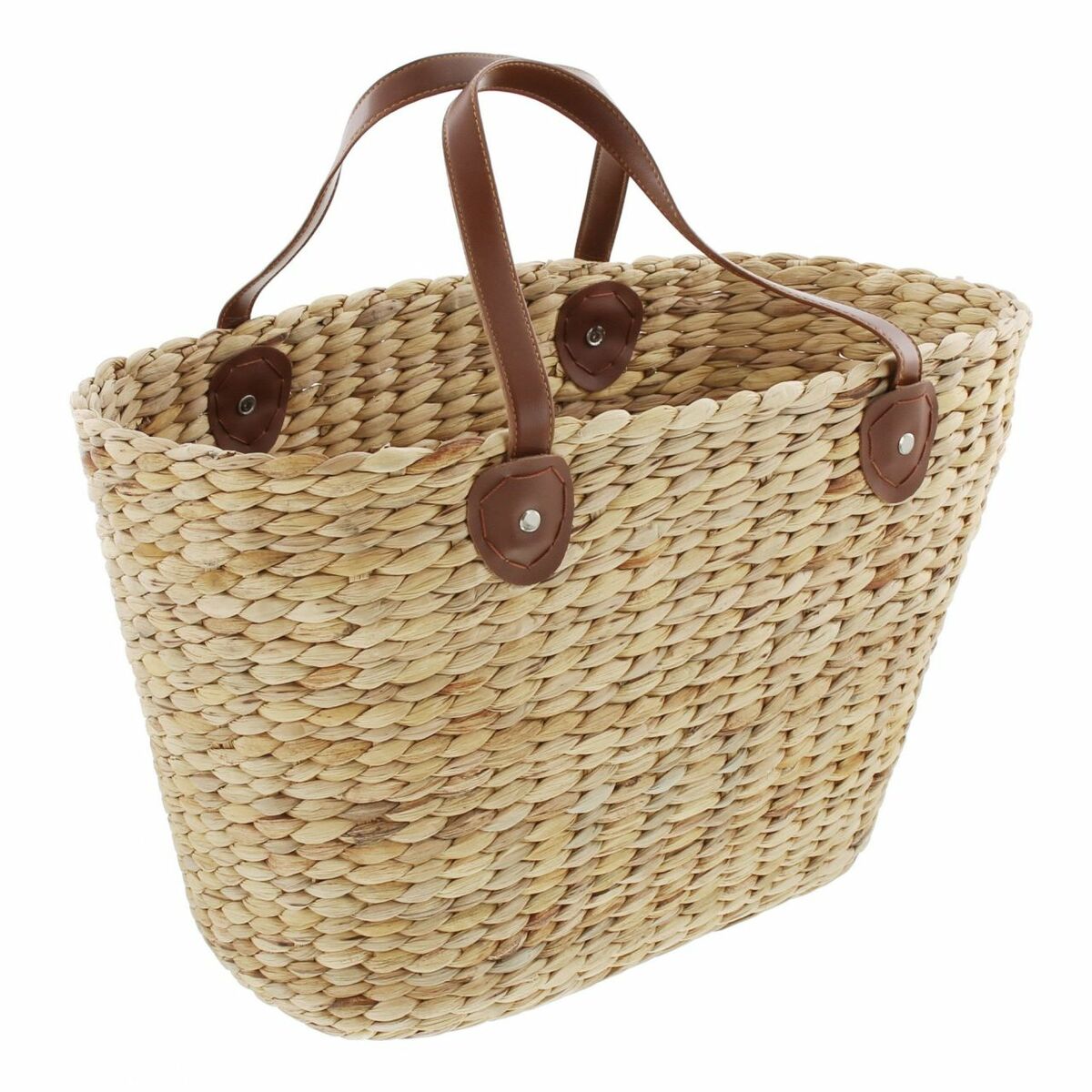 Bild 1 von HomeLiving Einkaufstasche "Naturoptik" Lebensmittel Obst Gemüse Naturgeflecht Korb