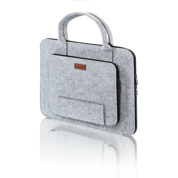 Bild 1 von Packenger Filz-Laptoptasche 15,6 Zoll, Laptophülle, Notebooktasche, Schutzhülle, 43 x 31,5 x 3 cm, h